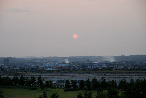 夕日