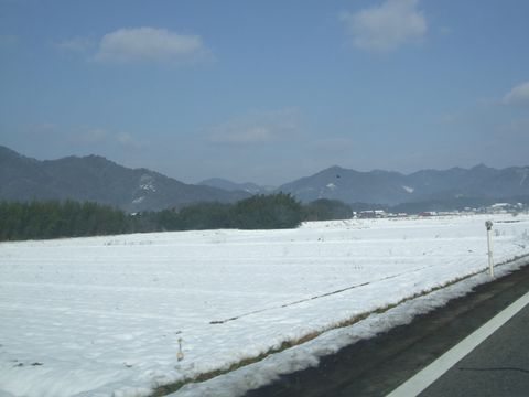 阿東町は雪景色