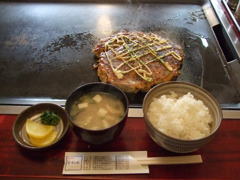 お好み焼き定食