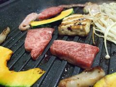 阿知須牛で焼肉