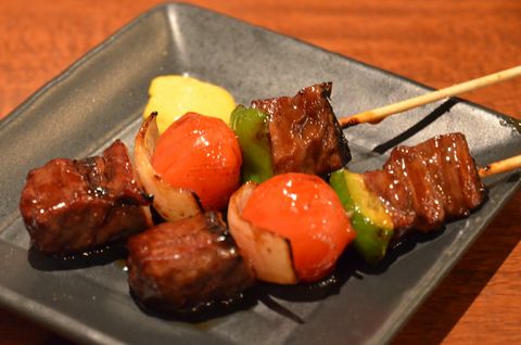 和牛さがり串
