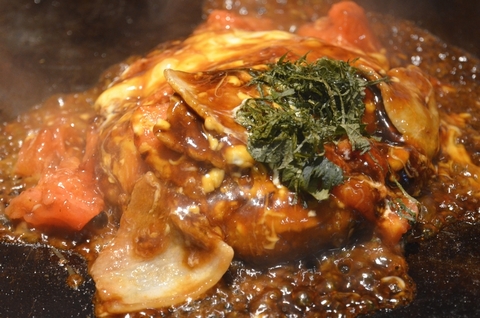 トマトお好み焼き