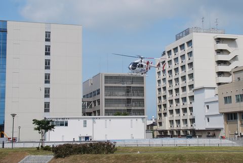 山口大学医学部附属病院ドクターヘリ<br />