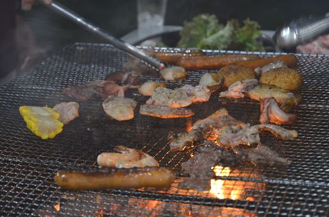 森のBBQ