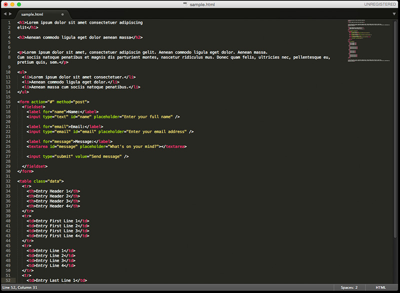 Sublime Text かっこいい